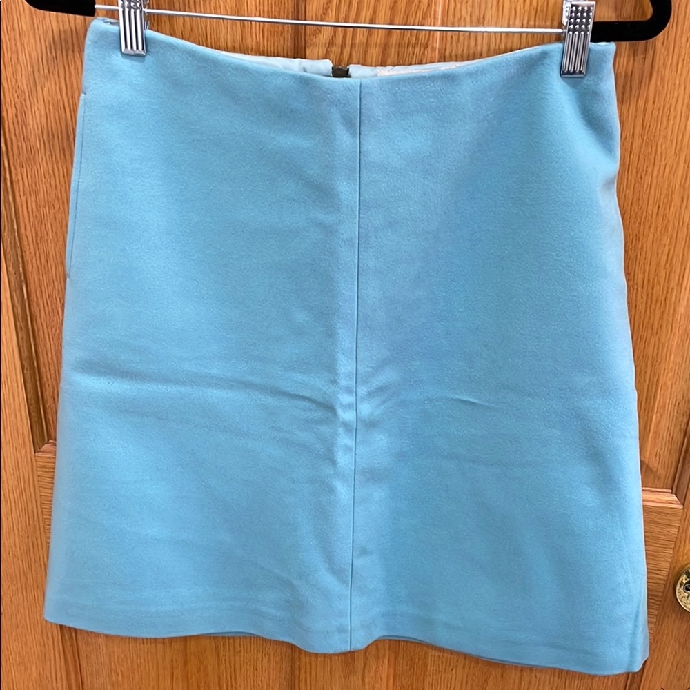 Boden Blue Cashmere and Wool Skirt